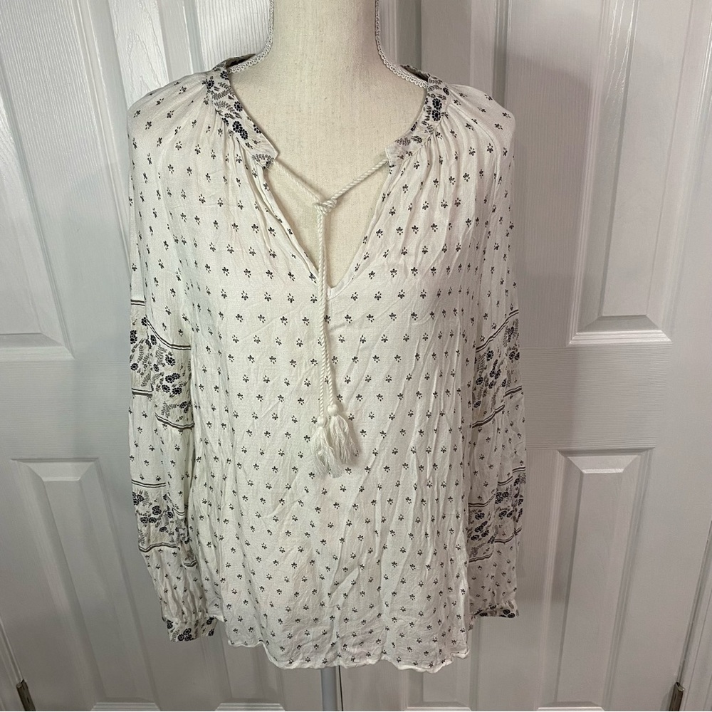 LUCKY BRAND Floral Knit Top